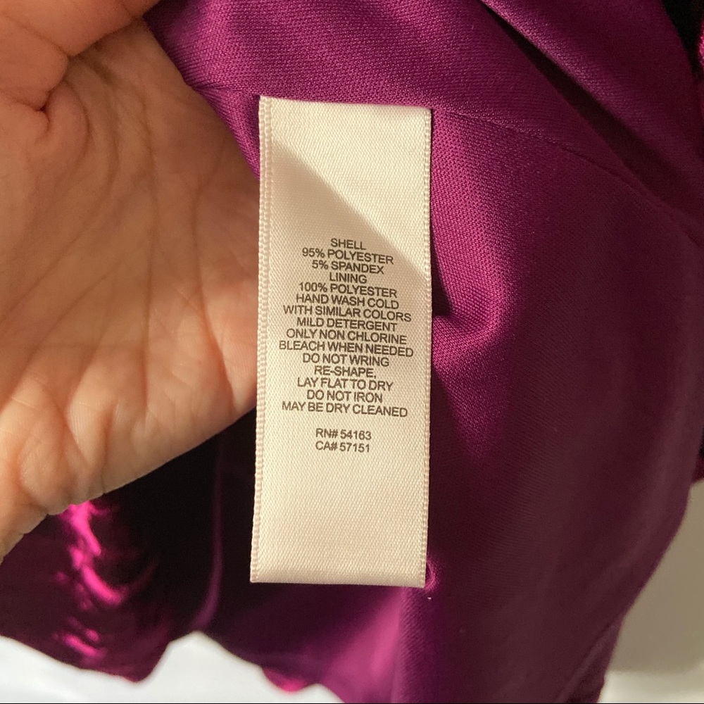 Eliza J Berry Crushed Velvet Bell Sleeve Dress - Picture 5 of 6